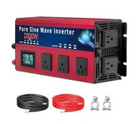 Invertitore di potere, Inverter di potenza a onda sinusoidale pura da 2300 W con display LCD, convertitore di picco da 5500 W(24v)