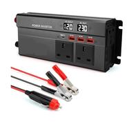 Invertitore di potere, Inverter for auto da 6000 W, con 3 prese, 3 USB, 1 tipo C, doppio display LED, alimentazione di emergenza