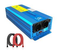 Invertitore Inverter A Onda Sinusoidale Pura 2000W/4000W CC 12V/24V A CA 220V 230V Display Digitale A LED Convertitore Tensione Alimentazione Solare Presa UE(24V,220-240V 60Hz)