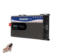Invertitore Inverter A Onda Sinusoidale Pura 72V 96V 120V 5000W 6000W Convertitore Di Potenza Inverter Solari Per Auto Off-Grid Montaggio A Parete(72V,6000W Remote Control)