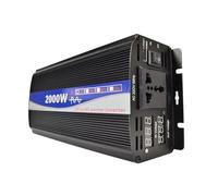 Invertitore Inverter Auto Da 2000W 1000W 800W Trasformatore 12V 24V 48V 60V 72V A CA 110V 220V Convertitore Solare Inverter A Onda Sinusoidale Pura Presa Universale(B,24V,220V 60HZ)
