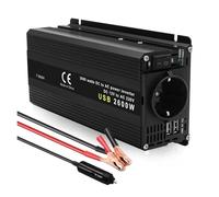 Invertitore Inverter Convertitore A Onda Sinusoidale Pura AC12V/24V A 220V Invertitore Potenza Solare Ibrido Presa Universale 2000W/4000W(2600W EU)