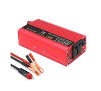 Invertitore Inverter DC12V AC220V 2600W Potenza Picco Invertitore DC/AC Per Auto Presa Universale Con Display LED Luminoso/alimentatore Portatile(1500W red)