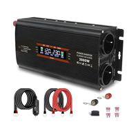 Invertitore Inverter Per Auto Da Esterno 1500W/2000W/3000W/4000W Con Presa UE Per Trasferimento Batteria Da DC12V/24V A AC220V(3000W black LCD,DC24V)