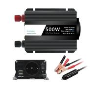Invertitore Inverter Potenza Da 500 W CC 12 V A CA 220 V 230 V Convertitore Tensione Nero Adattatore Trasformatore Automatico Doppia Presa USB UE Universale(Europe)