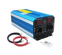 Invertitore Inverter Sinusoidale Puro Da 12V/24V CC A 220V CA 230V Con Telecomando Display LCD Convertitore Auto Camper Batteria Solare Presa Universale Da 8000W(AC24V,50Hz,7000W peak)