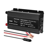 Invertitore Potenza Inverter 12v 220v 1000W 1500W Onda Sinusoidale Pura Spina UE UN Frequenza 50Hz 60Hz Convertitore Con 3.1A LED Doppio USB Solare Auto Trasformatore Inverter(1000W 12v 50hz UN)