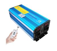 Invertitore Potenza Inverter Sinusoidale Puro Da 12V/24V CC A 220V CA 230V Con Telecomando Display LCD Convertitore Auto Camper Batteria Solare Presa Universale Da 8000W(DC12V,50Hz,A 8000W peak)