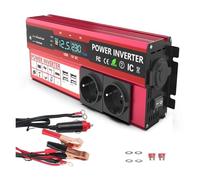 Invertitore Potenza Inverter Solare Per Telefono Laptop Auto Inverter Di Potenza Da 12 V A 220 V 4000 W Display LCD Presa UE Doppia Porta USB Ricarica Rapida Inverter(3000W)