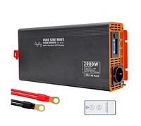 Invertitore Potenza Portatile Per Auto 2000 W Convertitore Tensione Alimentazione Inverter A Onda Sinusoidale Pura Da 12 V CC A 72 V CC A 220 V CA(DC12V to AC220V 50Hz)