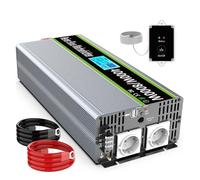 Invertitore Potenza Power Convertitore Energia Solare 8000 W DC 12V/24V A AC 230V Convertitore Onda Sinusoidale Per Pura RC E Doppia Carica Auto USB(24V 230V 4000W)