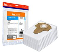 Invest - Sacchetti di ricambio per aspirapolvere compatibili con Parkside PNTS: 1400 A1 B1 C1 D1 E2, PNTS 1500 A1, B2 B3, 23E, PNTS 30/4, PNTS 30/6, PNTS 30/7, PNTS 30/8, bianco, 10 pezzi