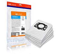 Invest - Sacchetti di ricambio, sacchetti filtranti compatibili con Kärcher 2.863-006.0, WD 4.00, WD 5.999, MV 4, MV 4 PREMIUM, MV 5,MV 5 PREMIUM, MV 6, MV 6 PREMIUM, WD 4, WD 4 Car - bianco, 5 pezzi
