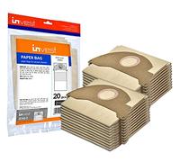 Invest Sacchetti per aspirapolvere compatibili con Kärcher 2501 2601 3001 NT181 SE3001 WD2500M Puzzi 90 (20)