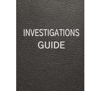 Investigations Guide: Organize Case Details in one Spot | 60 Entries for Cases | 8.5x11 | Matte