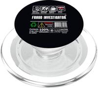Investigatore frode Imballaggio e manipolazione Etichetta Caffè Vino PopSockets PopGrip per MagSafe