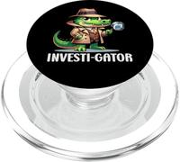 Investigatore privato PI Divertente Alligatore Gioco di parole Detective Spy PopSockets PopGrip per MagSafe