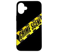 Investigatore scientifico della polizia del nastro forense della scena del crimine Custodia per iPhone 16 Plus