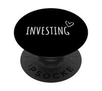 Investire Amante Uomini Donne Investitore Finanza personale PopSockets PopGrip Adesivo