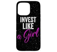 Investire come una ragazza Trading Investire Forex Woman Trader Custodia per iPhone 15 Pro Max