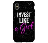 Investire come una ragazza Trading Investire Forex Woman Trader Custodia per iPhone X/XS