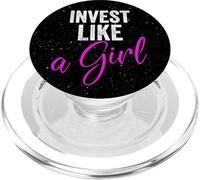Investire come una ragazza Trading Investire Forex Woman Trader PopSockets PopGrip per MagSafe