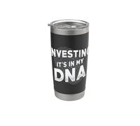 Investire è nel mio DNA CEO Boss Retro Hustle Imprenditore Bicchiere termico in acciaio inox doppia parete