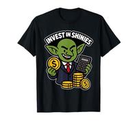Investire in Shinies Divertente Goblin Finanza Investire Denaro Maglietta