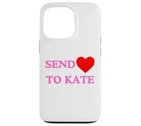 Invia amore a Kate Middleton Kate Middelton colore rosa Custodia per iPhone 13 Pro