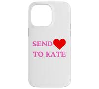 Invia amore a Kate Middleton Kate Middelton colore rosa Custodia per iPhone 14 Pro Max