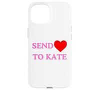 Invia amore a Kate Middleton Kate Middelton colore rosa Custodia per iPhone 15