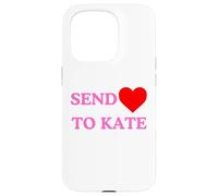 Invia amore a Kate Middleton Kate Middelton colore rosa Custodia per iPhone 15 Pro