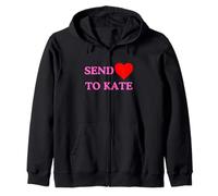 Invia amore a Kate Middleton Kate Middelton colore rosa Felpa con Cappuccio