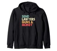 Invia Avvocati Armi E Denaro Felpa con Cappuccio