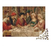 Inviati stranieri medievali vestiti con abiti splendidiPuzzle 1000 Pezzi Per Adulti, Giochi Educativi52x38cm/1000pcs