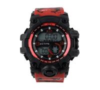 Invicta Activa Digital Orologio Uomo Quarzo - 54mm, Rosso/Nero
