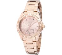 INVICTA Angel 49843 - Orologio da donna, analogico, movimento al quarzo, in acciaio inossidabile, con quadrante oro rosa, 34 mm