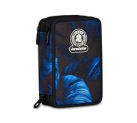 Invicta Astuccio Scuola 3 Zip Fantasy, Blu, Portapenne Triplo Scomparto Completo Di Penne, Matite, Colori, Accessori Zaino, Scuola Elementare, Bambina