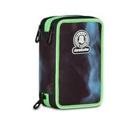 Invicta Astuccio Scuola 3 Zip Fantasy, Blu, Portapenne Triplo Scomparto Completo Di Penne, Matite, Colori, Accessori Zaino, Scuola Elementare, Bambino