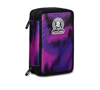 Invicta Astuccio Scuola 3 Zip Fantasy, Viola, Triplo Scomparto Completo di Matite, Penne e Pennarelli, Accessori Scuola, Accessori Zaini, Scuola, Bambine e Ragazze