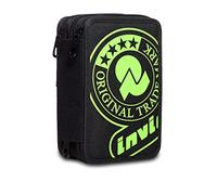 Invicta Astuccio Scuola 3 Zip, Nero, Triplo Scomparto Completo di Matite, Penne e Pennarelli, Accessori Scuola, Accessori Zaini, Unisex