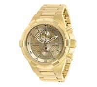 Invicta Aviator 28122 Orologio da Uomo - Impermeabile - Analogico - Movimento Quarzo - acciaio inossidabile con quadrante oro - 50mm