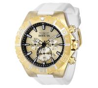 Invicta Aviator 37636 Orologio da Uomo - Impermeabile - Analogico - Movimento Quarzo - acciaio inossidabile con quadrante oro - 49mm