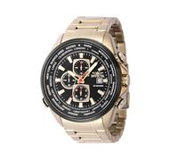 Invicta Aviator 47819 Orologio da Uomo - Impermeabile - Analogico - Movimento Quarzo - acciaio inossidabile con quadrante nero - 50mm