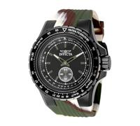 Invicta Aviator 49320 Orologio da Uomo - Impermeabile - Analogico - Movimento Quarzo - acciaio inossidabile con quadrante nero - 50mm