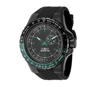 Invicta Aviator 49731 - Orologio da uomo, impermeabile, analogico, movimento al quarzo, in acciaio inox, quadrante nero, 50 mm