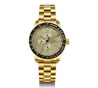 Invicta Aviator 38970 Orologio da Uomo - Impermeabile - Analogico - Movimento Quarzo - acciaio inossidabile con quadrante oro - 45mm
