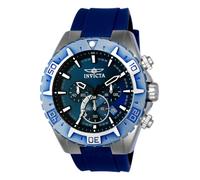 Invicta Orologio analogico al quarzo da uomo con cinturino in silicone 22522, Blu, Cinturino