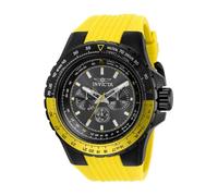 Invicta Aviator Orologio da Uomo in acciaio inossidabile con movimento Quarzo - 50mm, Nero/Giallo