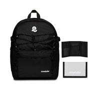 Invicta BLOW UP PLAIN BACKPACK GRS + Invicta Portafoglio A Strappo, Grigio, Port